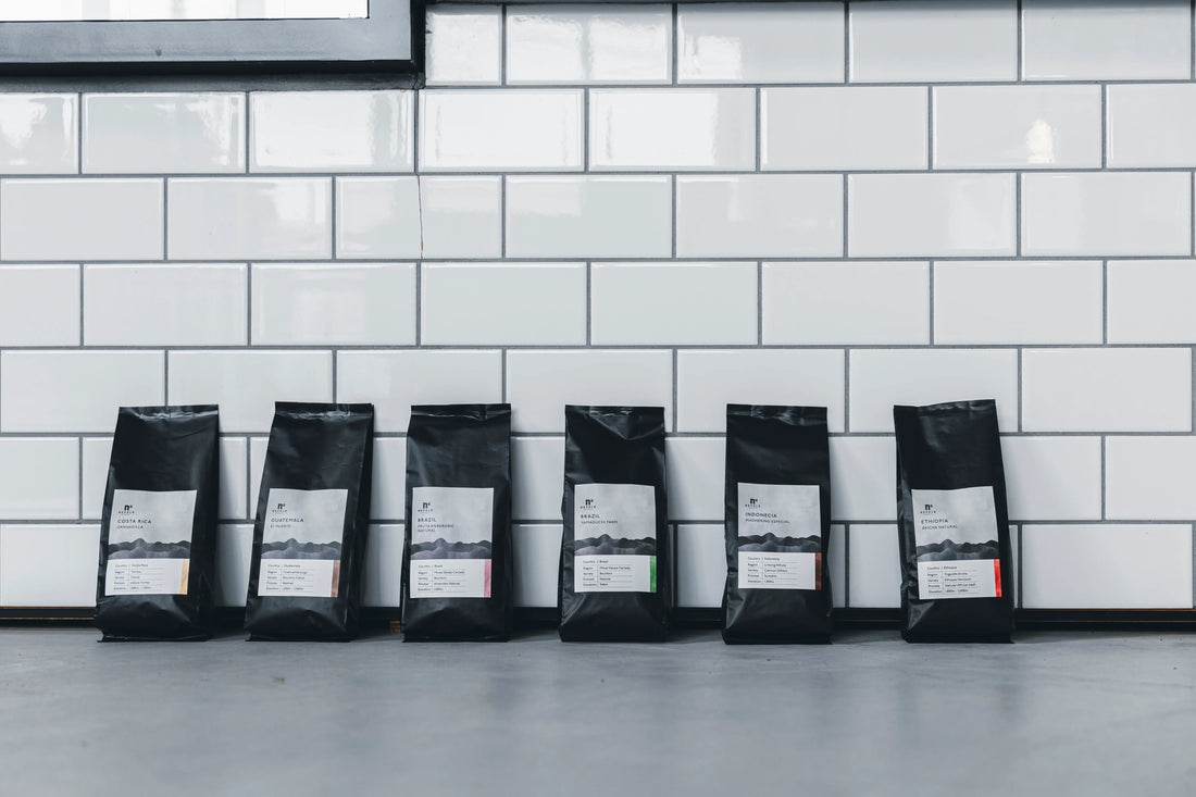 NOVOLD COFFEE ROASTERSのコーヒー豆パッケージ全種ラインナップ