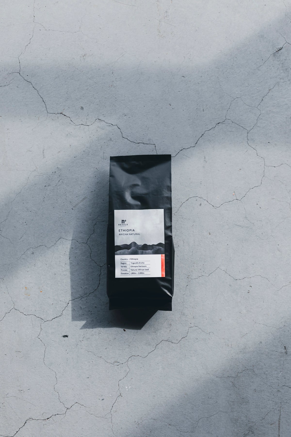 NOVOLD COFFEE ROASTERSのエチオピア産パッケージ単体カット