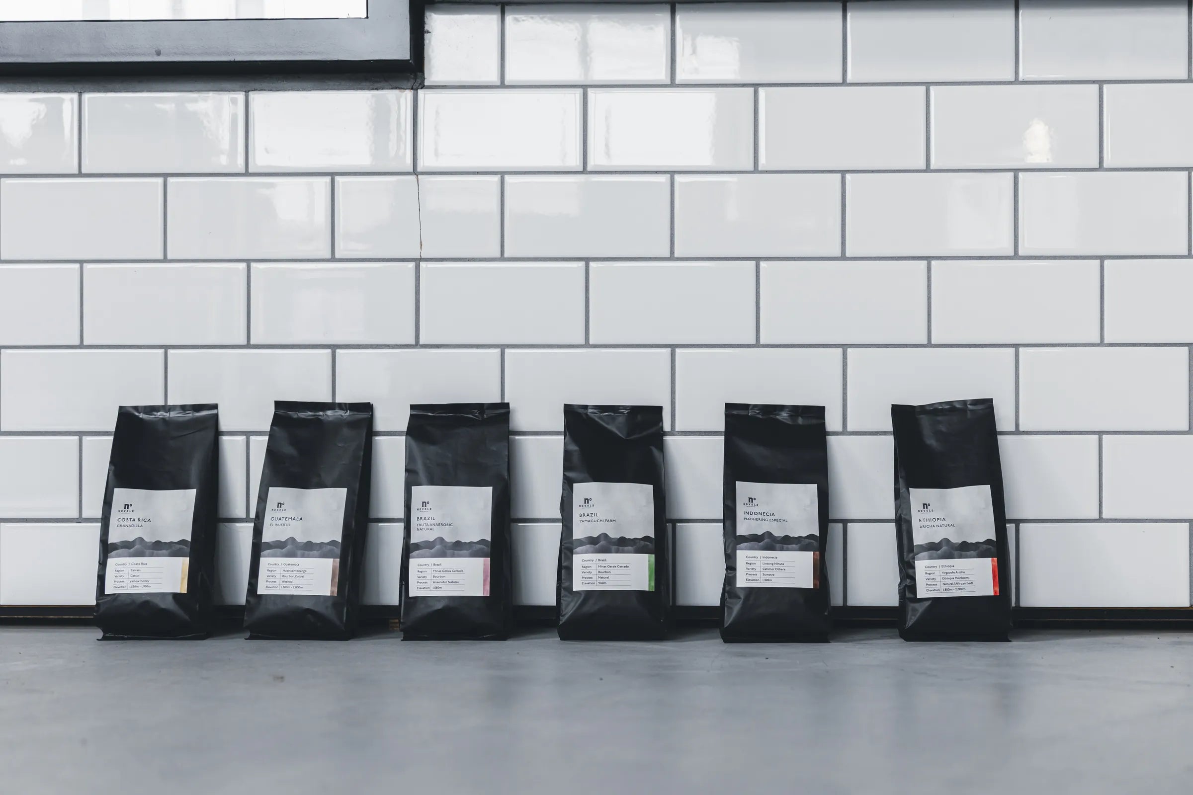 シングルオリジン6種のパッケージ