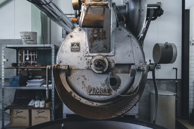 NOVOLDの焙煎所の焙煎機