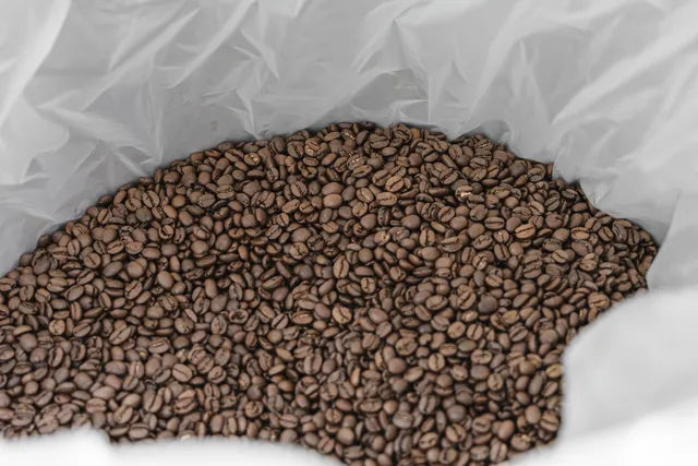 焙煎したコーヒー豆