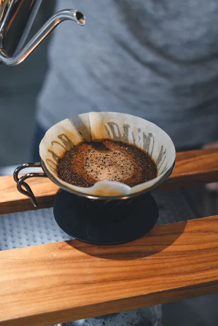 ハンドドリップで淹れたコーヒー