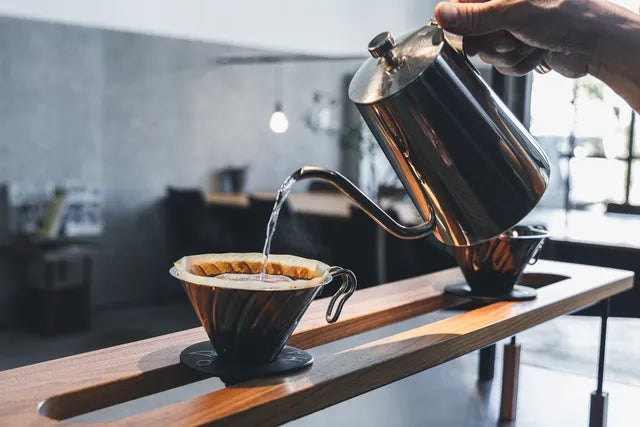 ハンドドリップで淹れたコーヒー