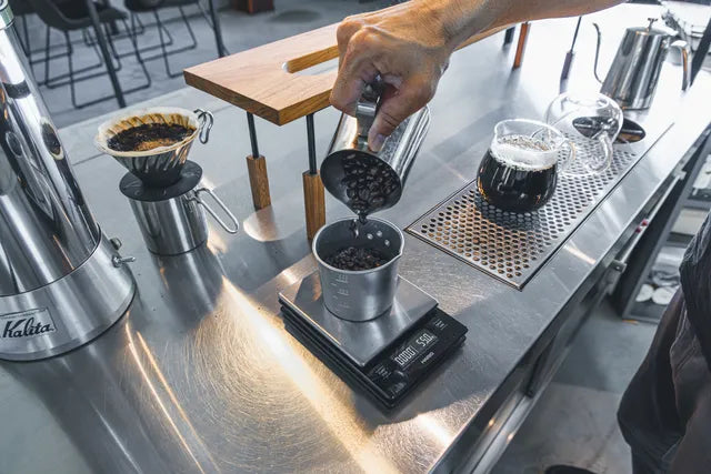 焙煎したコーヒー豆